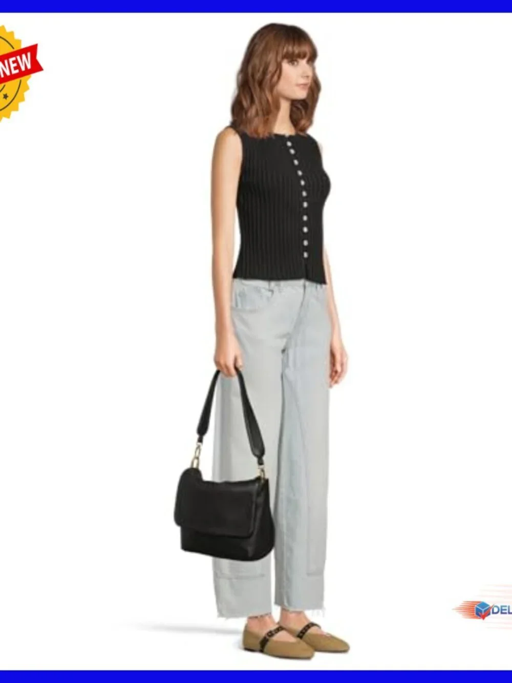 Leather Convertible Hobo Bag with Multiple Pockets and Adjustable Straps